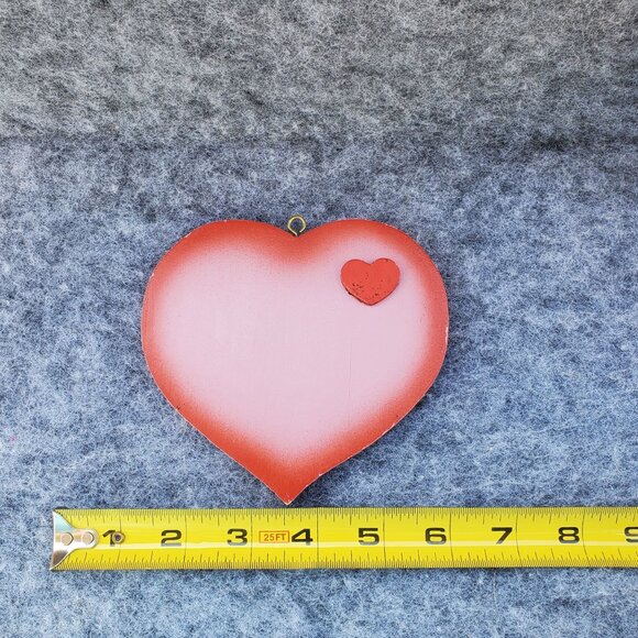 VTG Wooden Holiday Decor Set Of 4 Easter Bunny Pumpkins Heart Cornucopia 1980s - Picture 9 of 15